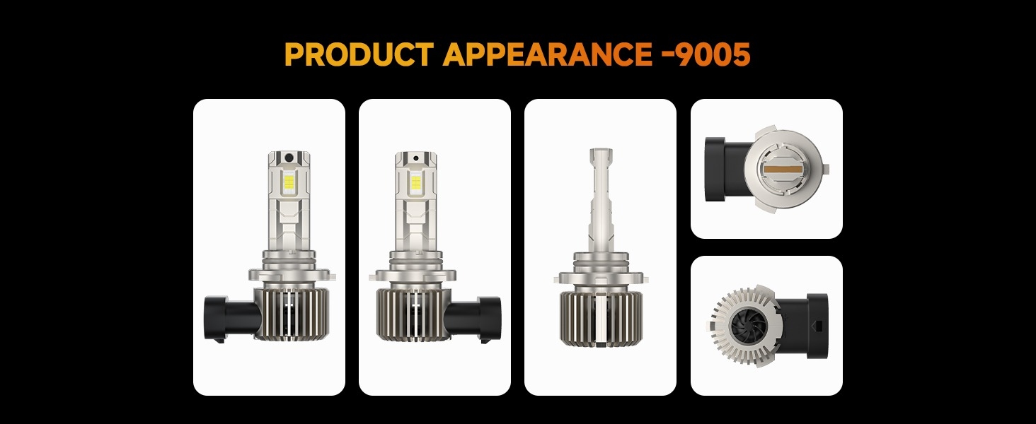 H7 Z-100 Series Ultra-High Brightness 6000LM 60W LED Bulbs 6000K Cool White detail 11