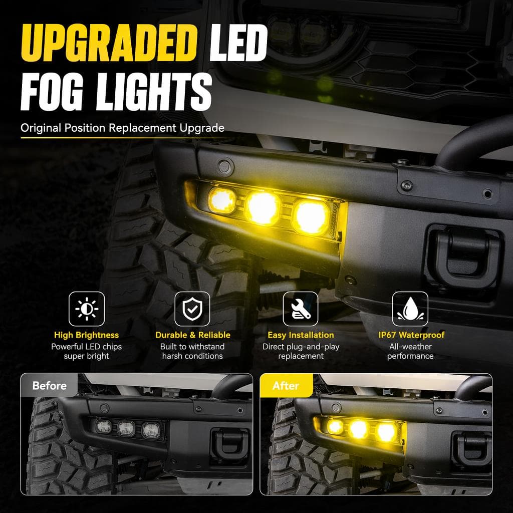 Aozoom F-Raptor Fog Light for Ford F150/Bronco Raptor thumbnail 3