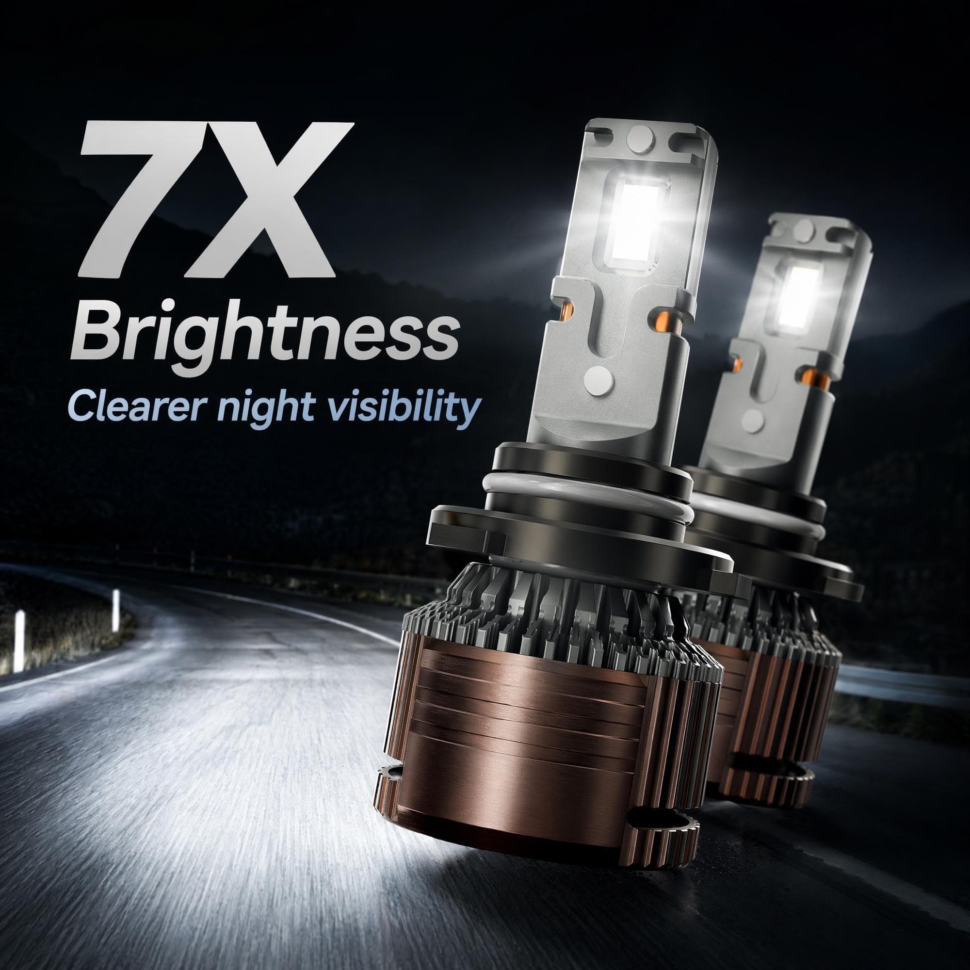 Aozoom Z-200 Series 9005 LED Bulbs, Brightness 13000LM 130W thumbnail 2