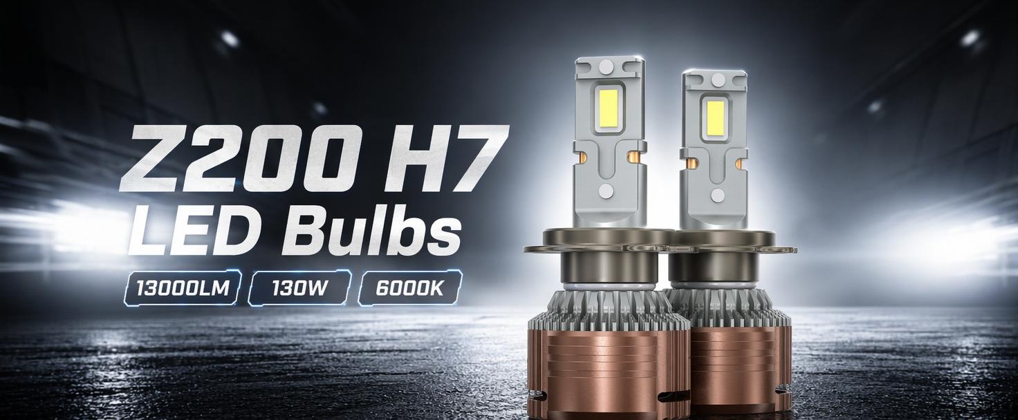Aozoom Z-200 Series H7 LED Bulbs, Brightness 13000LM 130W detail 1