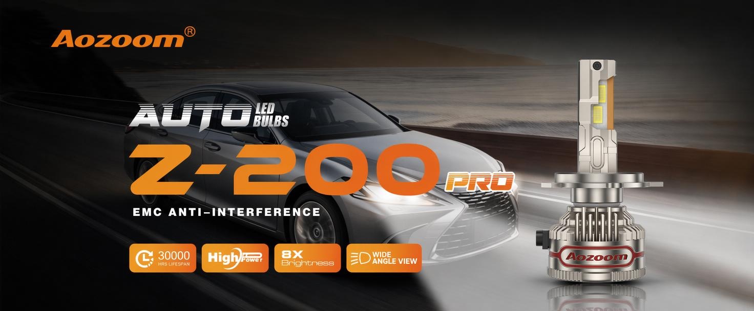 Aozoom Z-200 Pro Series H4 LED Bulbs, Brightness 16000LM 150W detail 1