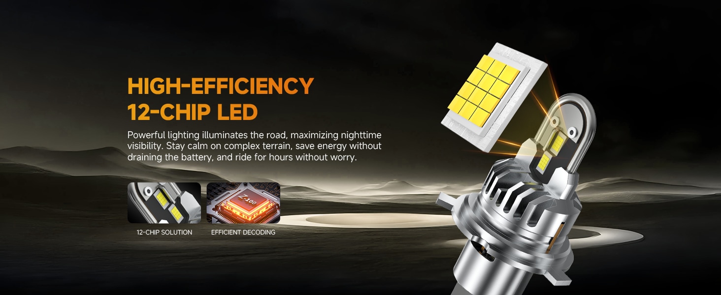 Aozoom Z-100 Pro Series H4 LED Bulbs, Brightness 8000LM 70W detail 3