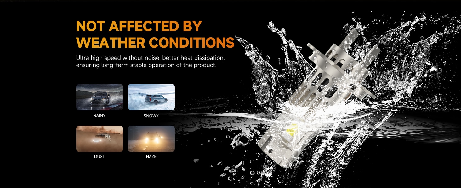 H7 Z-100 Series Ultra-High Brightness 6000LM 60W LED Bulbs 6000K Cool White detail 3