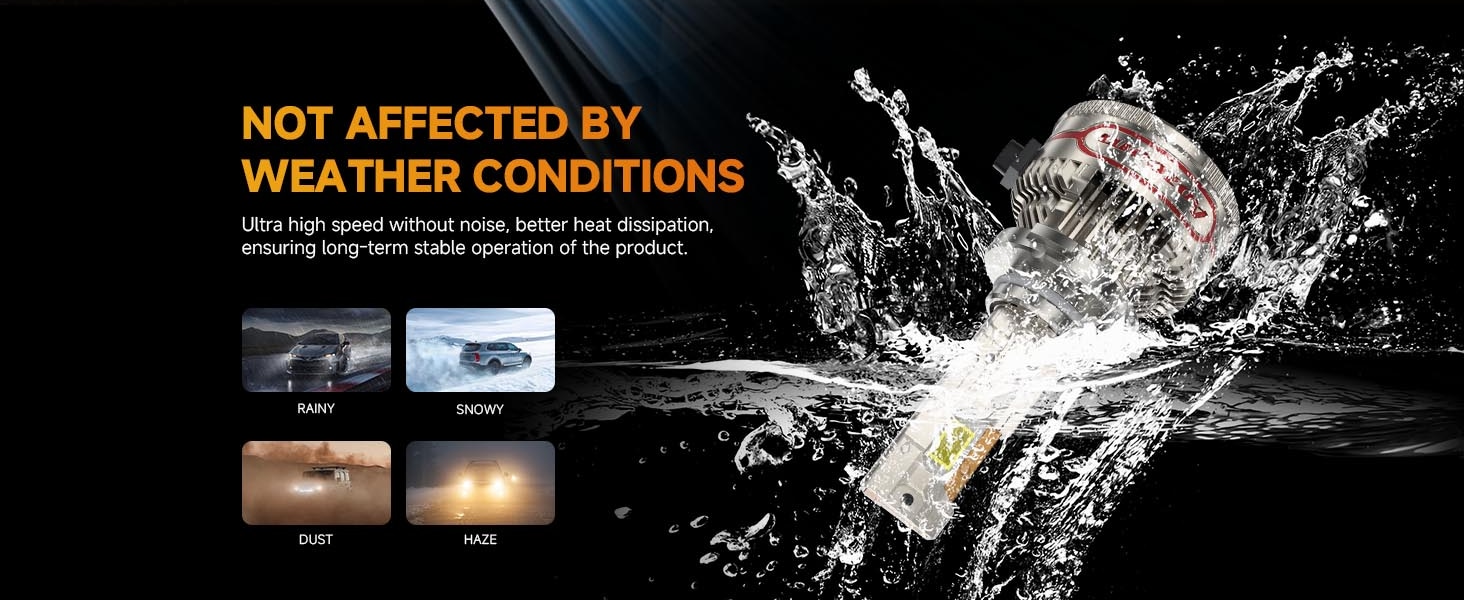 Aozoom Z-200 Pro Series H4 LED Bulbs, Brightness 16000LM 150W detail 5