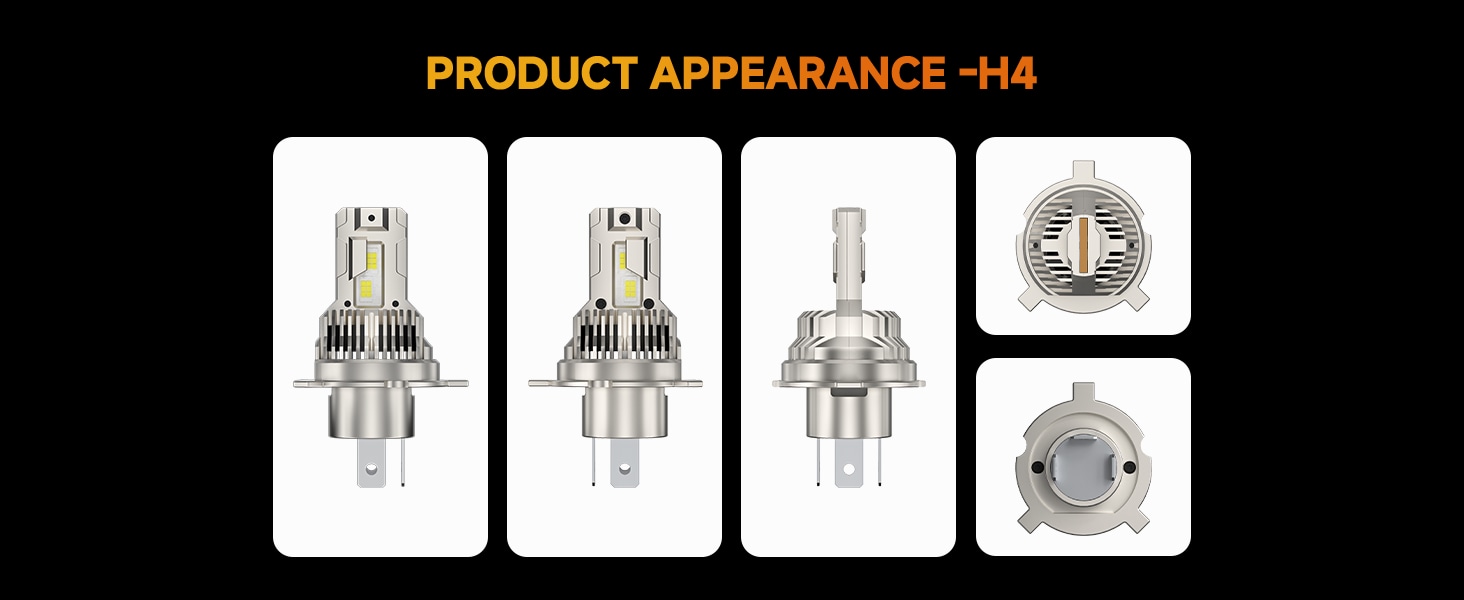 Aozoom Z-100 Series H4 LED Bulbs, Brightness 7000LM 70W detail 3