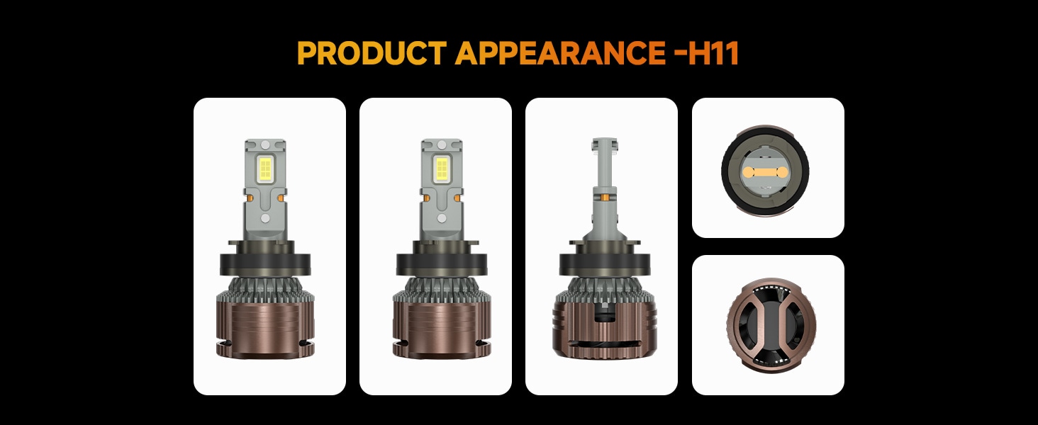 Aozoom Z-200 Series H11 LED Bulbs, Brightness 13000LM 130W detail 7