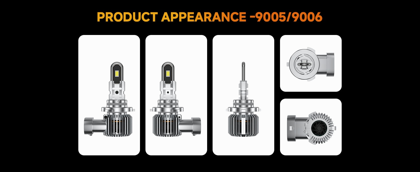 Aozoom Z-100 Pro Series 9005 LED Bulbs, Brightness 8000LM 70W detail 6