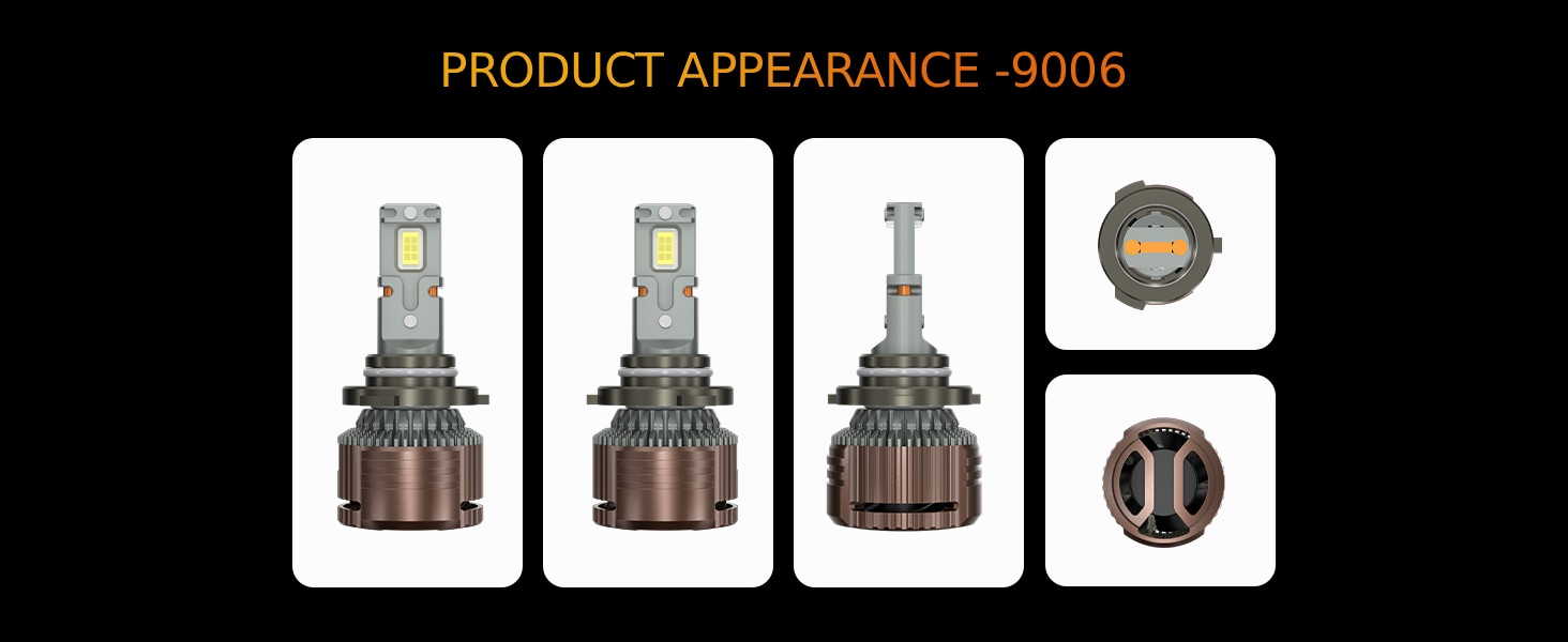 Aozoom Z-200 Series 9006 LED Bulbs, Brightness 13000LM 130W detail 7