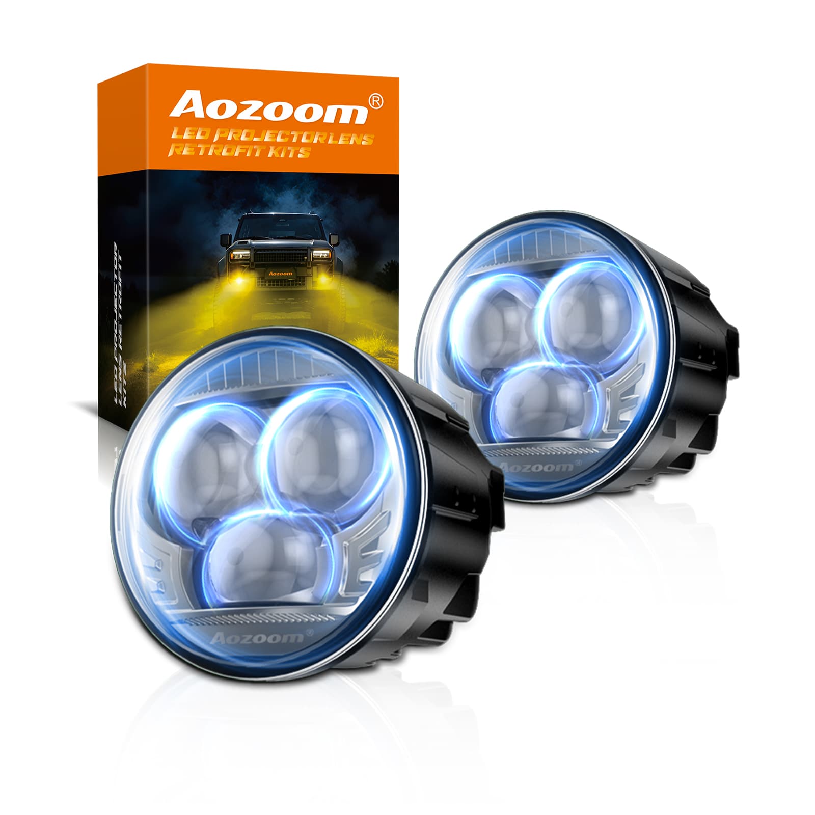 Aozoom F35 Series 3.5-inch Universal Fog Lights, Bi-Beam image 1