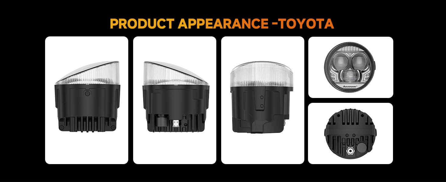 Aozoom F35 Series 3.5-inch Toyota Fog Lights, Bi-Beam, White Light 6000K detail 10